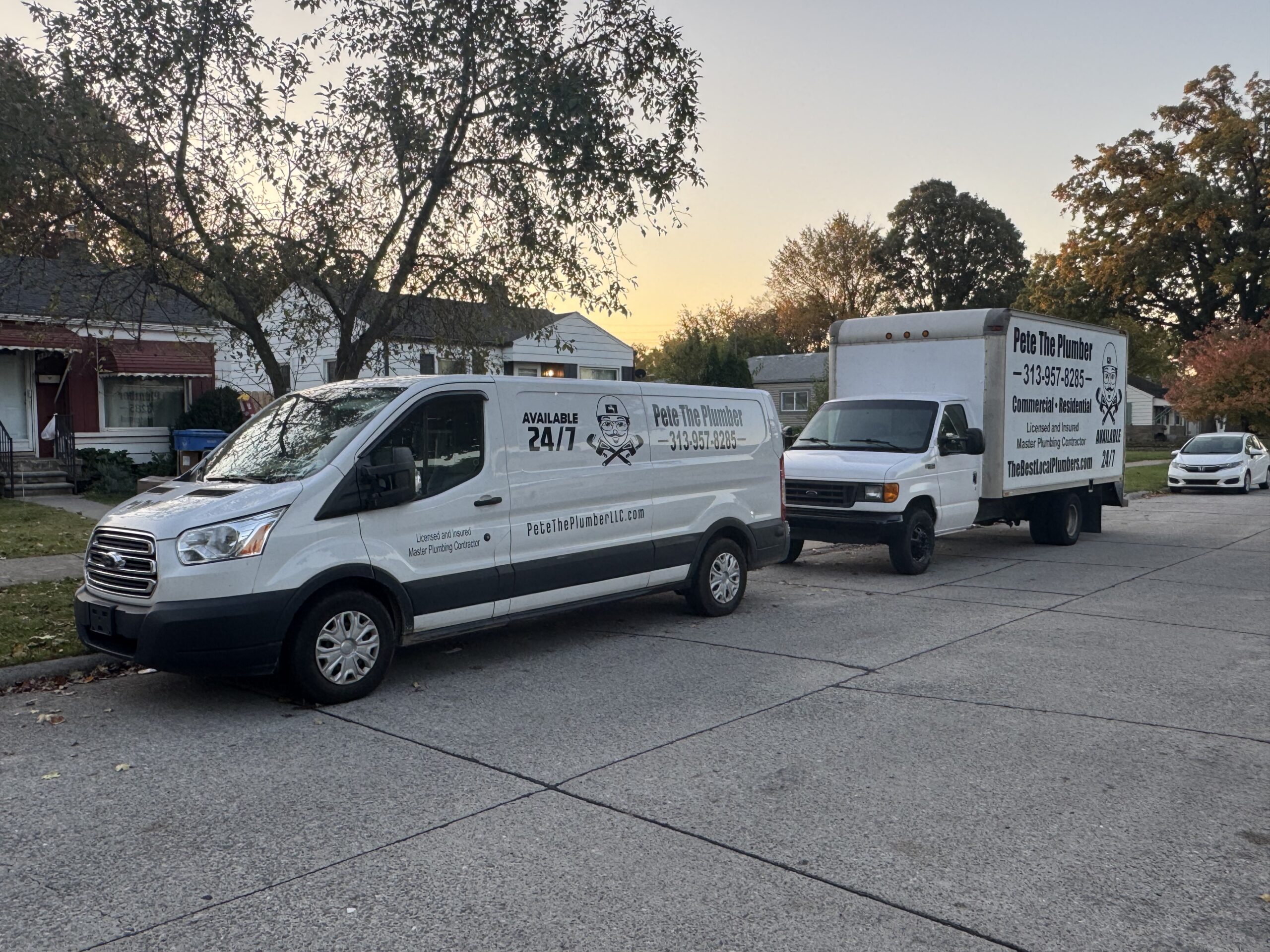 service plumbing vans